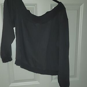 Women's Black Off-Shoulder Top